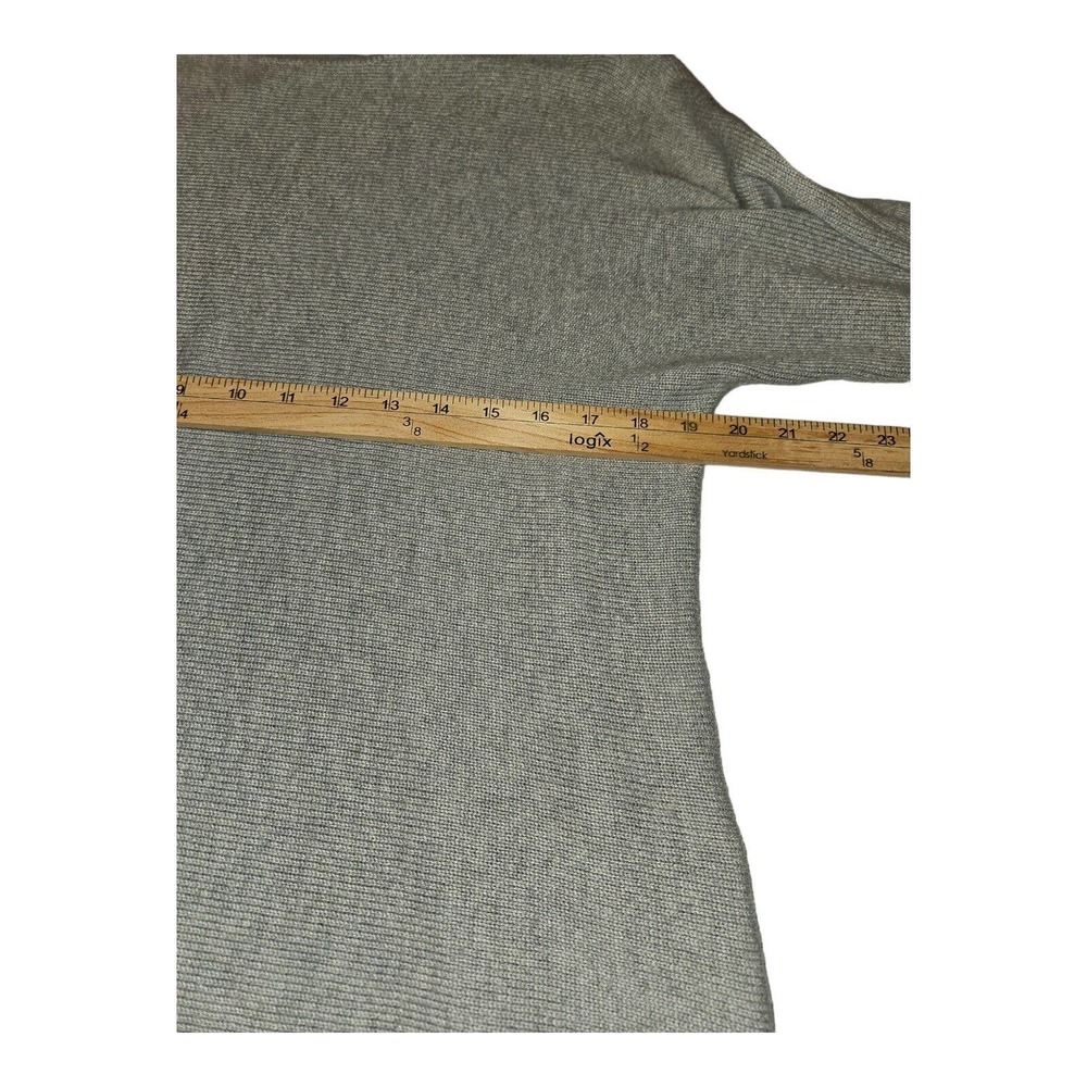 Michael Michael Kors Sweater Large Women's Thin Boatneck Tight Knit Gray - Picture 3 of 7